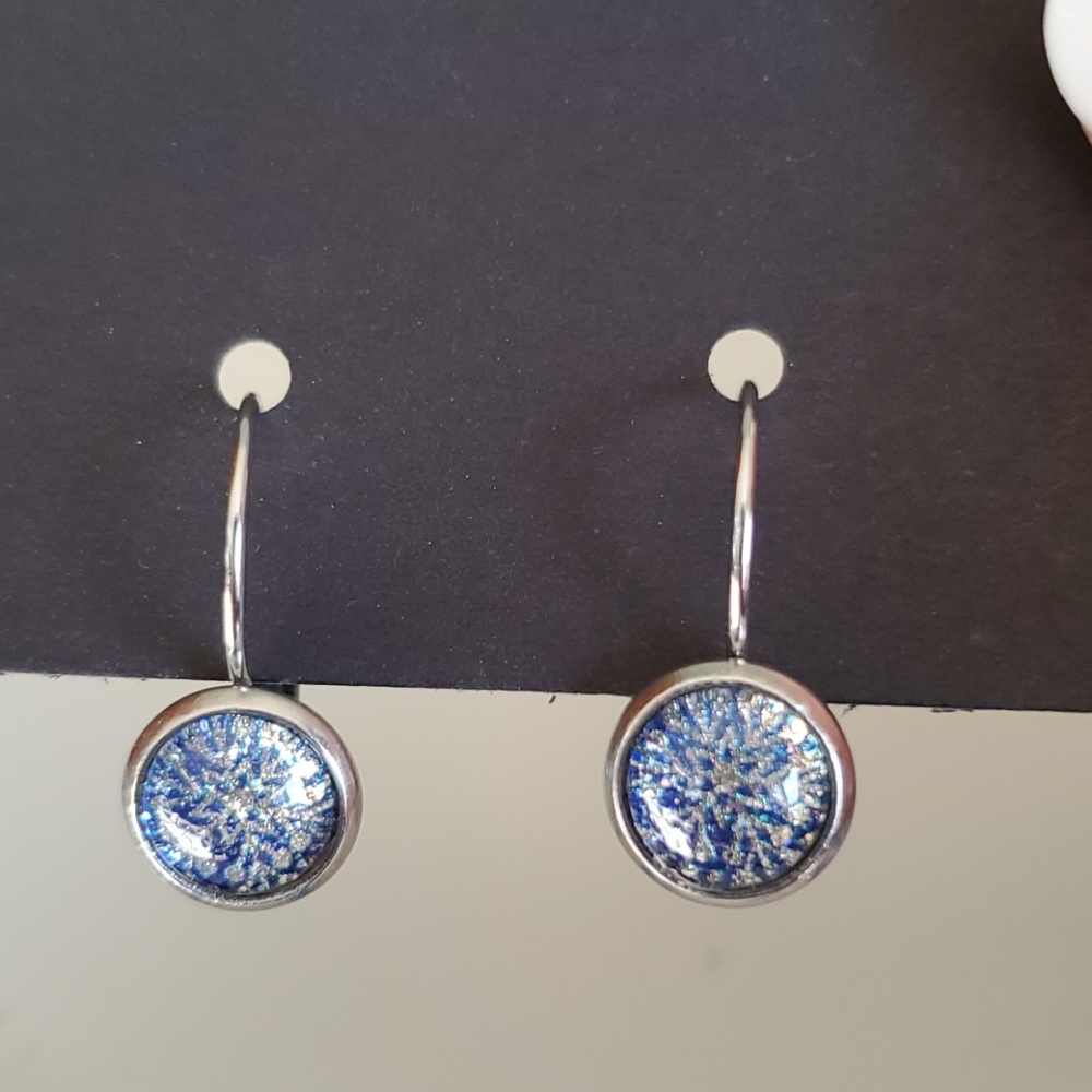Homemade Snowflake earrings
